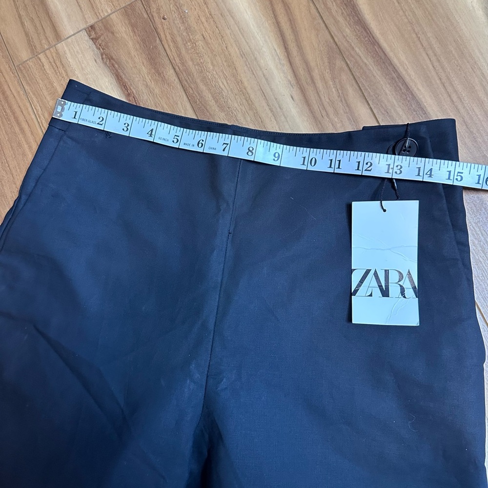 ZARA Black Tailored Dress Pants Women Medium M New With Tags - Picture 3 of 12